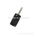 High quality Peugeot car key case,407 2 buttons flip remote key case& key blank& key shell,car key